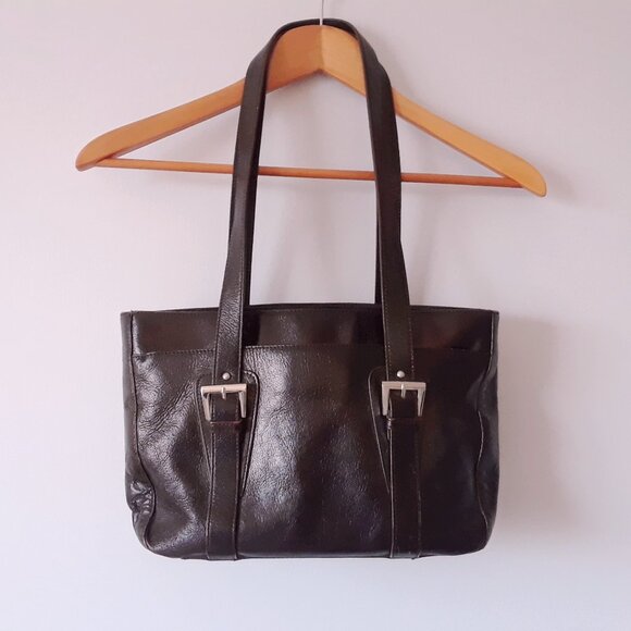Vintage Etienne Aigner Leather Shoulder Bag - Picture 1 of 16